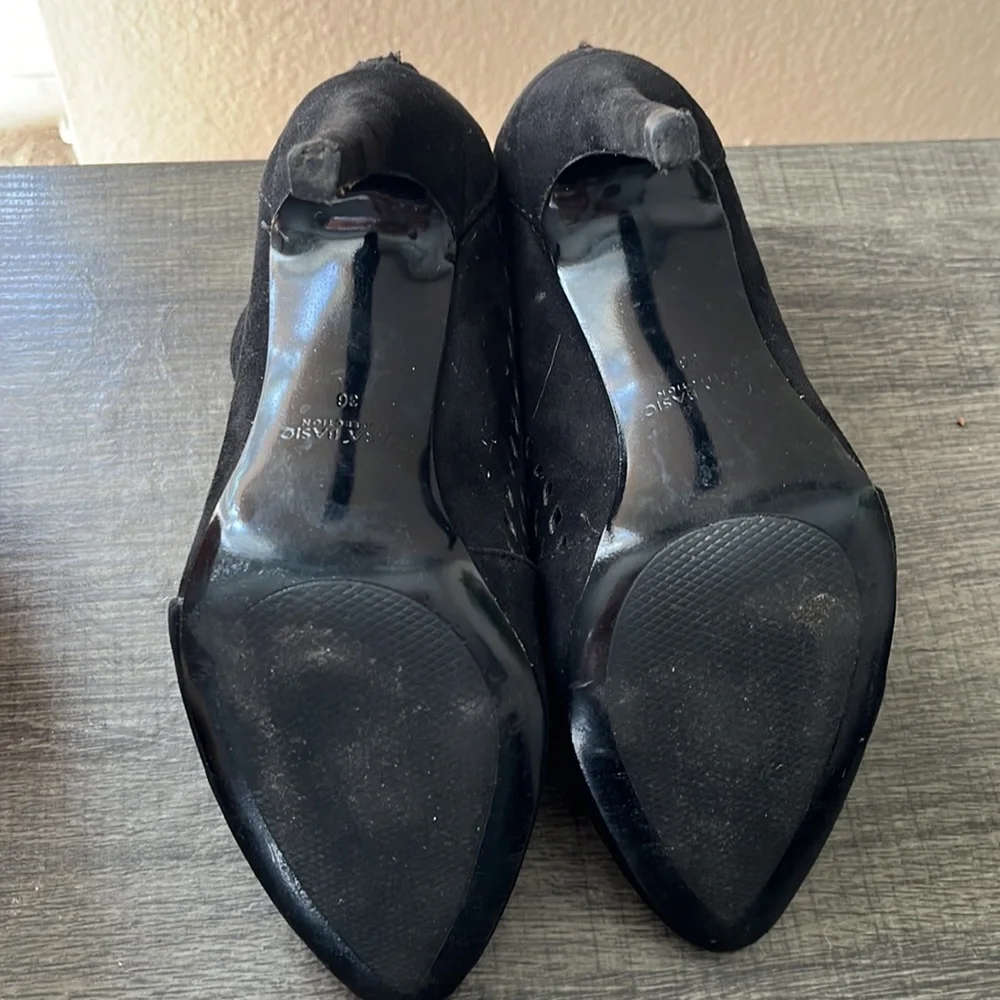 Zara black heeled booties size 36 - Picture 4 of 4
